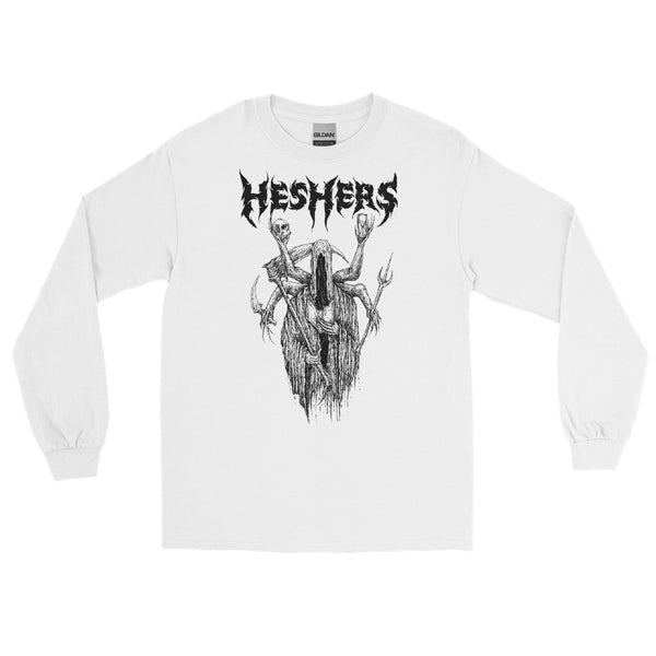 Heshers Time - Long Sleeve Shirt White