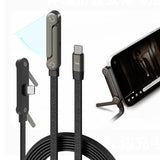 Flat Angle Charging Cable with Built-in Stand