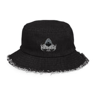 Heshers Distressed denim bucket hat